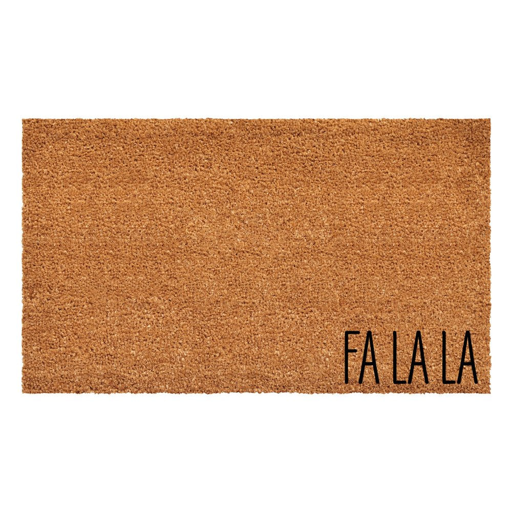 17" X 29" Brown Christmas Outdoor Coir Door Mat — view 6
