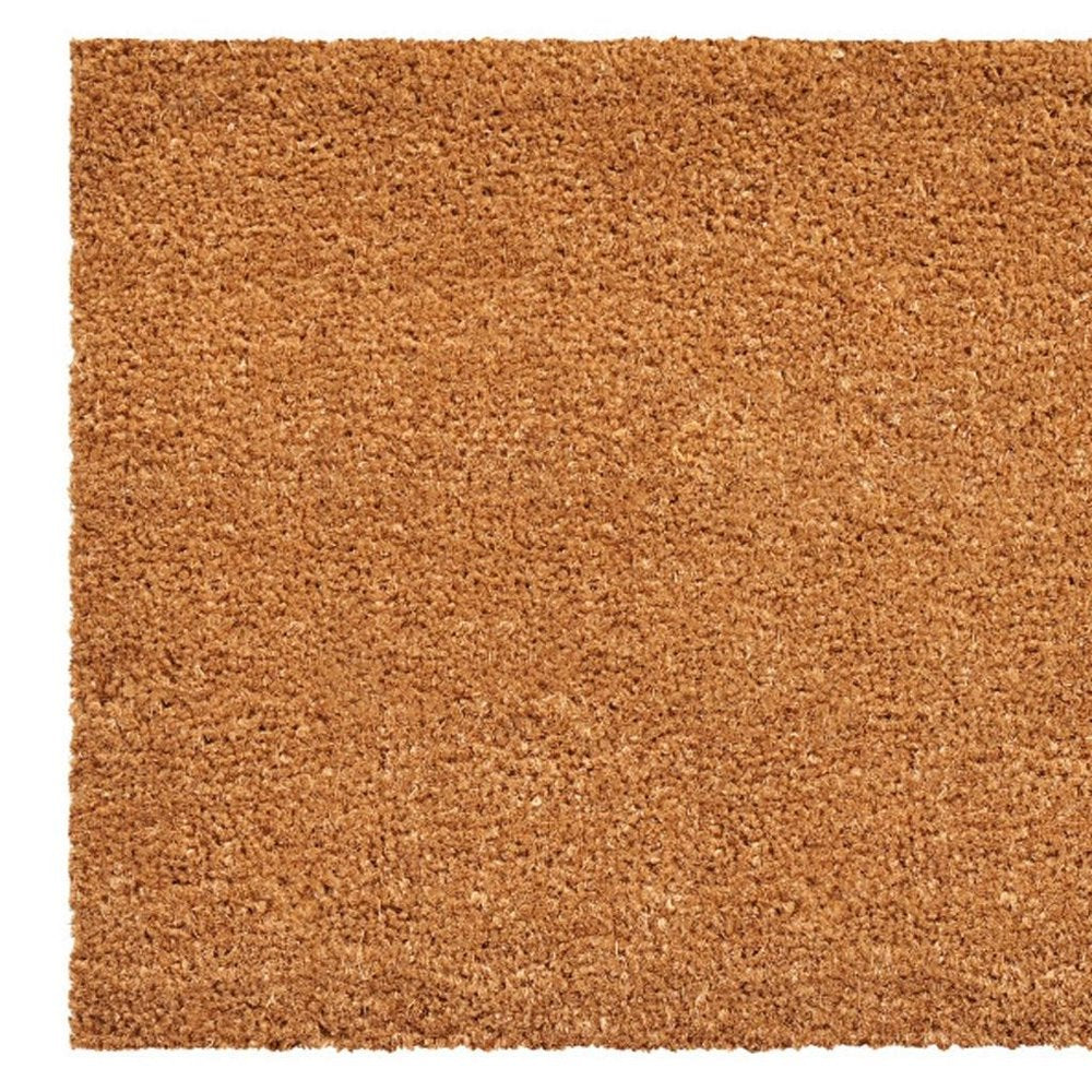 17" X 29" Brown Christmas Outdoor Coir Door Mat HomeRoots
