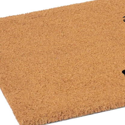 17" X 29" Brown And Black Christmas Outdoor Coir Door Mat HomeRoots