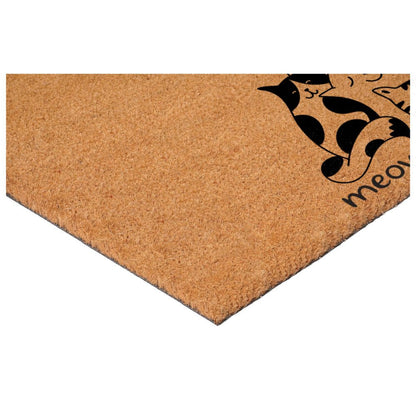 17" X 29" Brown And Black Christmas Outdoor Coir Door Mat HomeRoots