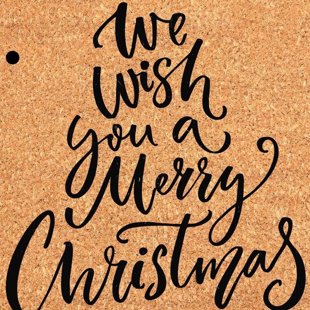 17" X 29" Brown And Black Christmas Outdoor Coir Door Mat — view 10