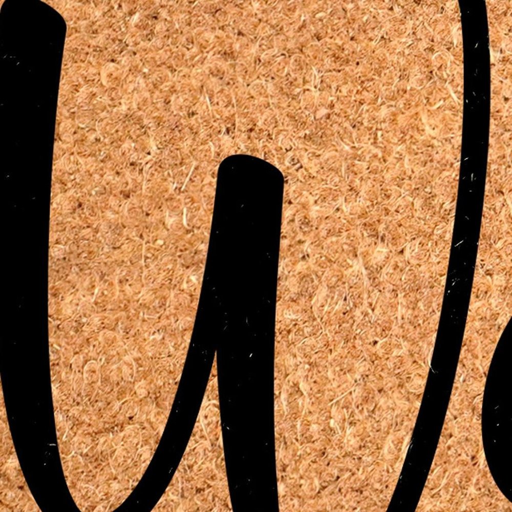 17" X 29" Brown And Black Christmas Outdoor Coir Door Mat HomeRoots