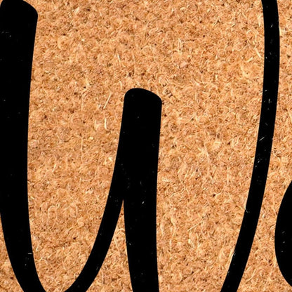 17" X 29" Brown And Black Christmas Outdoor Coir Door Mat HomeRoots