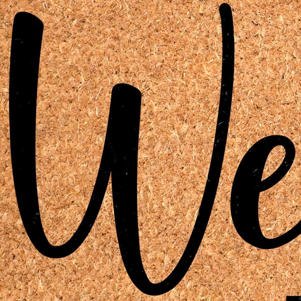 17" X 29" Brown And Black Christmas Outdoor Coir Door Mat HomeRoots
