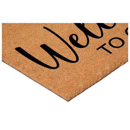 17" X 29" Brown And Black Christmas Outdoor Coir Door Mat HomeRoots