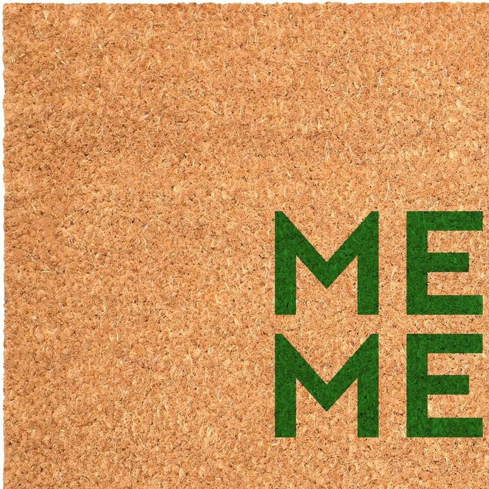 17" X 29" Brown And Green Christmas Outdoor Coir Door Mat — view 8