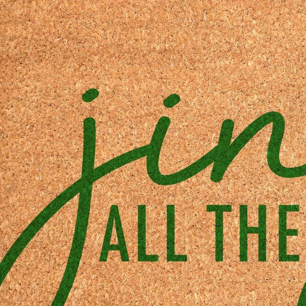 17" X 29" Brown And Green Christmas Outdoor Coir Door Mat — view 11