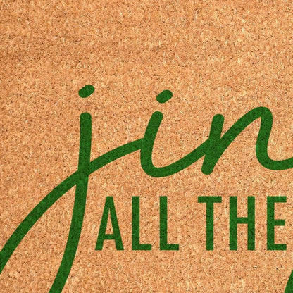 17" X 29" Brown And Green Christmas Outdoor Coir Door Mat HomeRoots