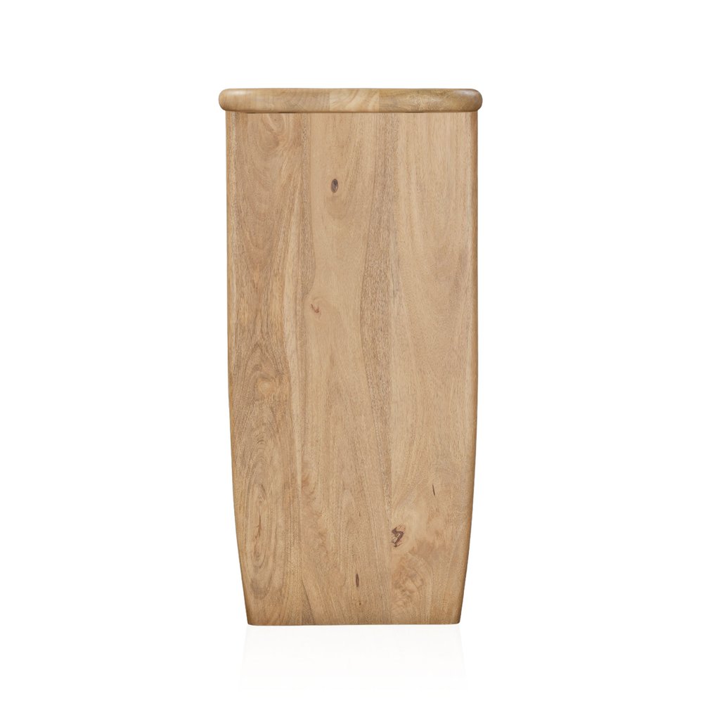 52" Natural Solid Wood Solid Console Table — view 3