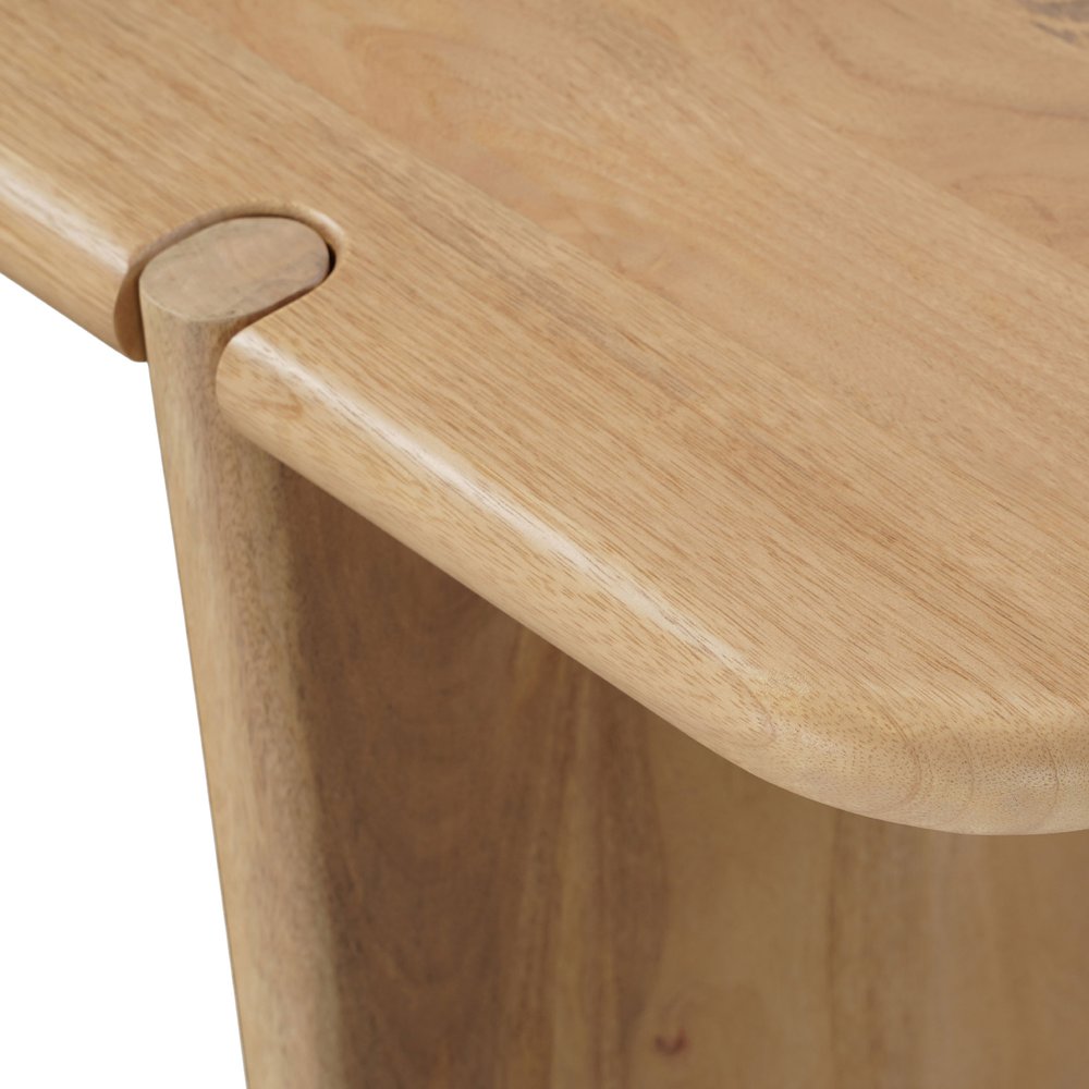 52" Natural Solid Wood Solid Console Table HomeRoots