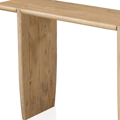 52" Natural Solid Wood Solid Console Table HomeRoots
