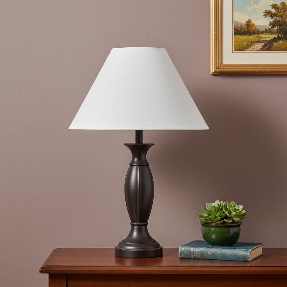 Off White Linen Plain Empire Lamp Shade HomeRoots