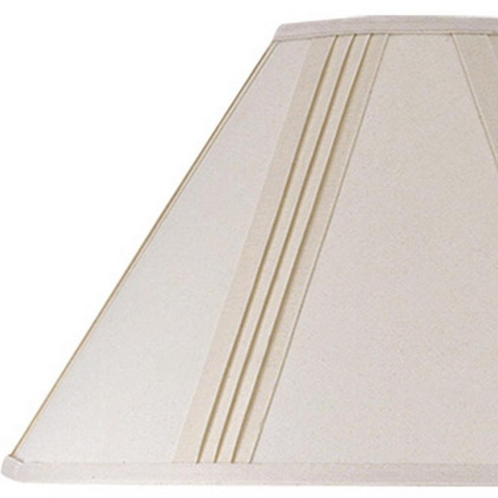 Off White Linen Pleated Empire Lamp Shade HomeRoots