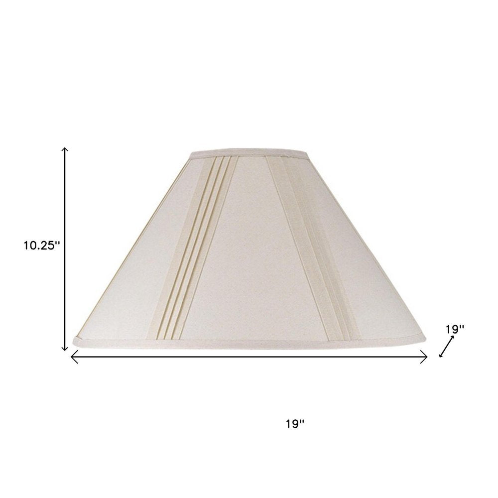 Off White Linen Pleated Empire Lamp Shade HomeRoots