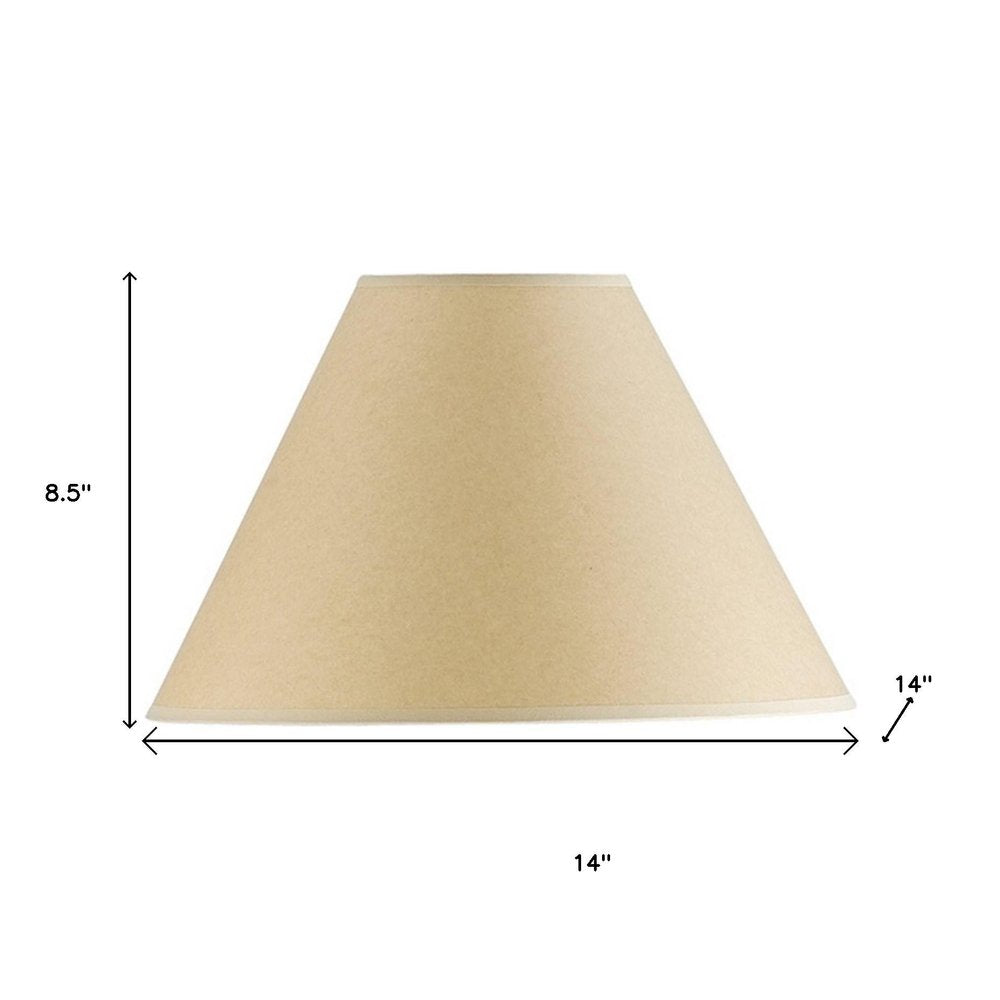 Light Brown Paper Plain Empire Lamp Shade HomeRoots
