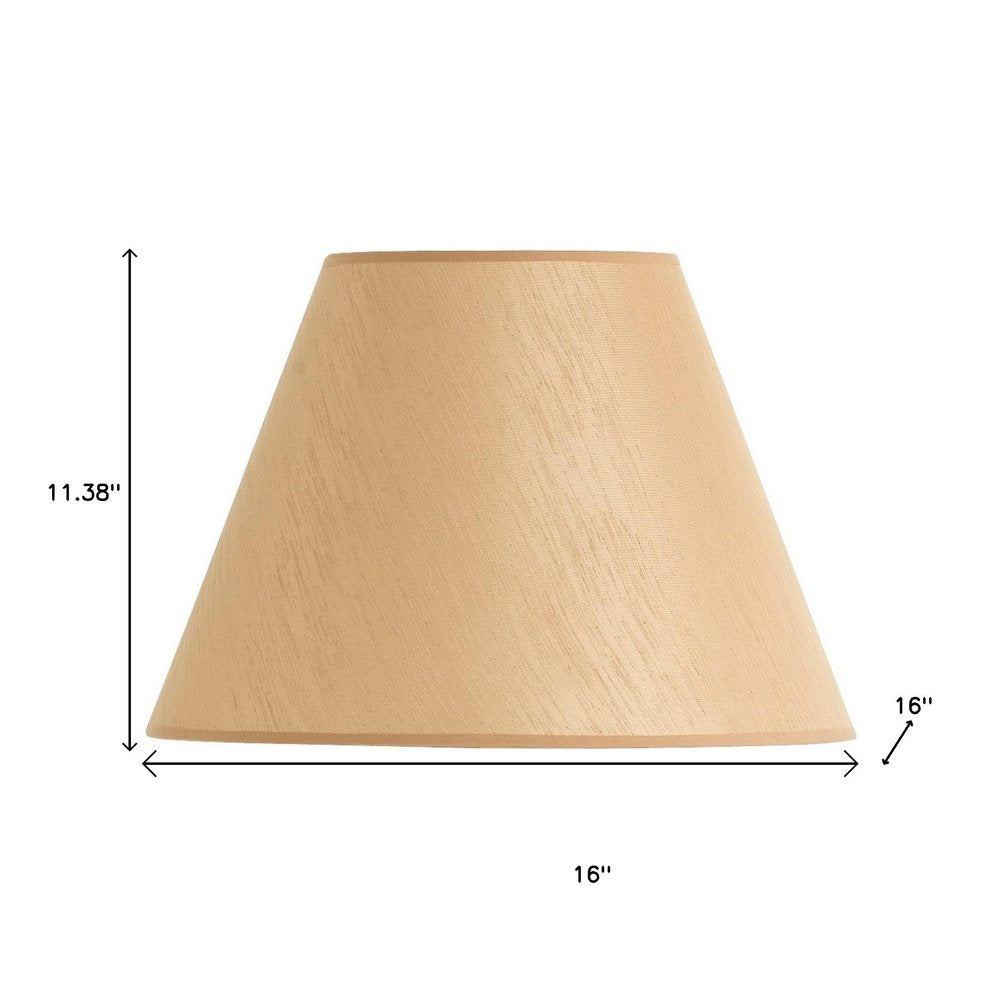 Golden Brown Linen Plain Empire Lamp Shade HomeRoots