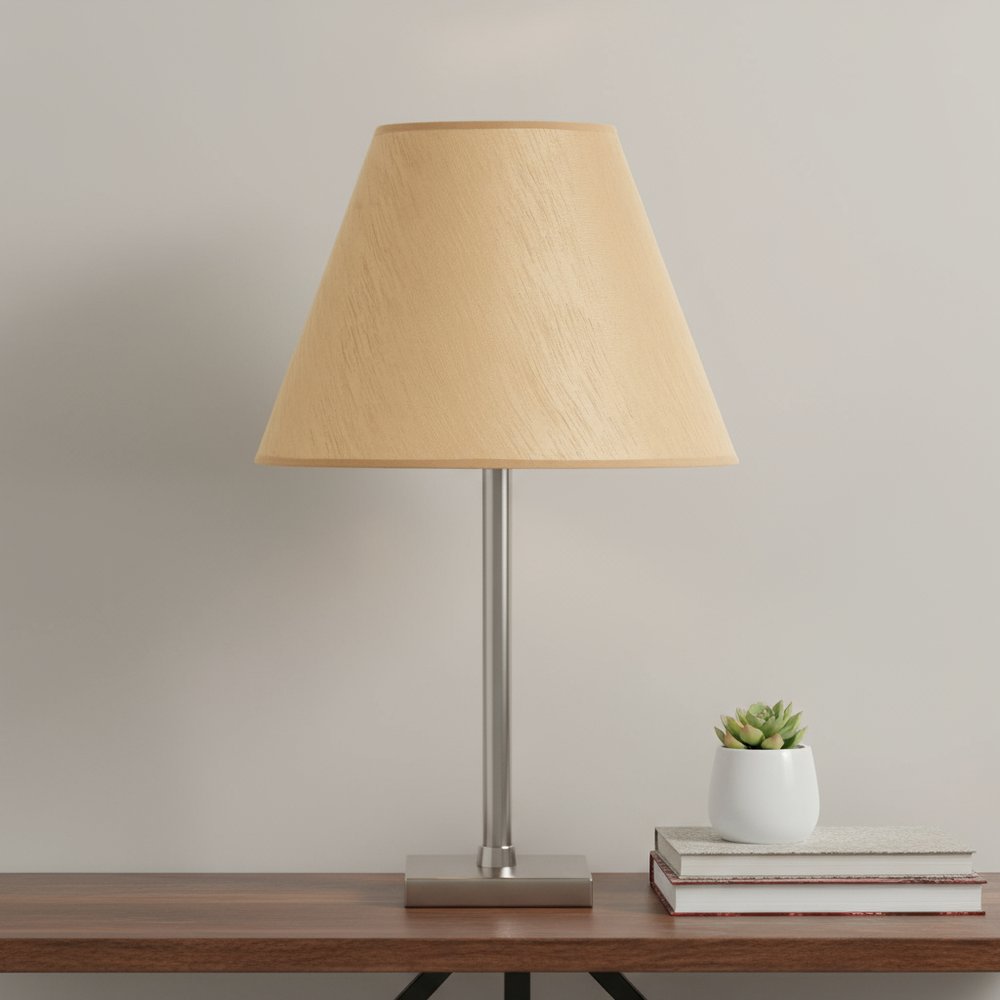 Golden Brown Linen Plain Empire Lamp Shade HomeRoots