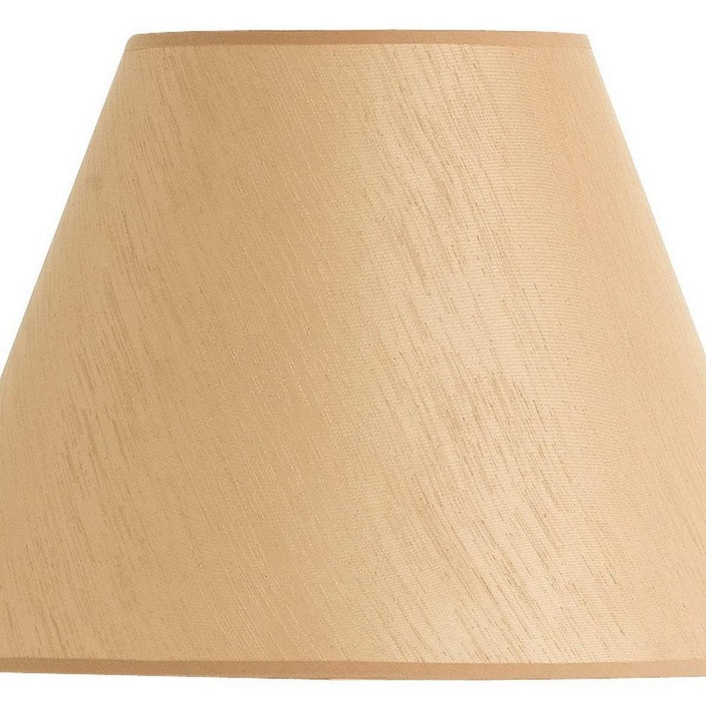 Golden Brown Linen Plain Empire Lamp Shade HomeRoots