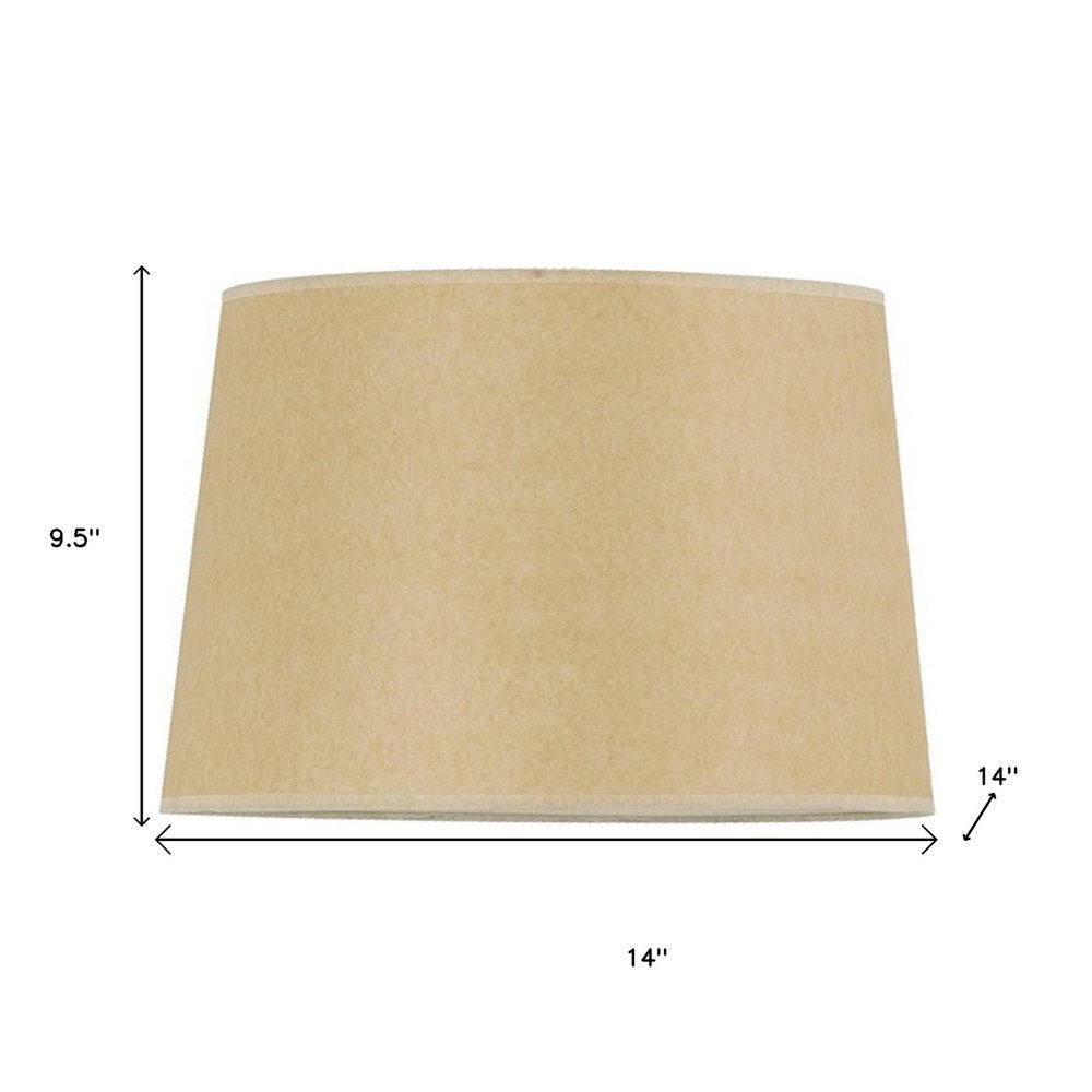 Tan Paper Plain Drum Lamp Shade HomeRoots