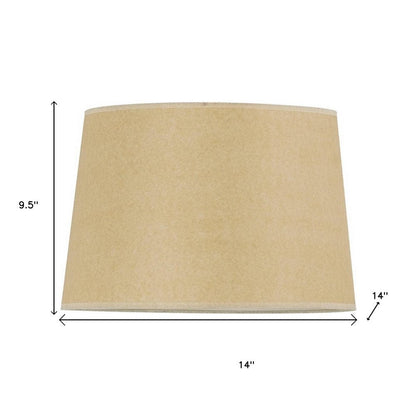 Tan Paper Plain Drum Lamp Shade HomeRoots