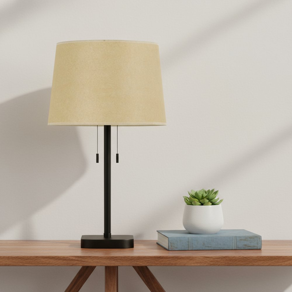 Tan Paper Plain Drum Lamp Shade HomeRoots