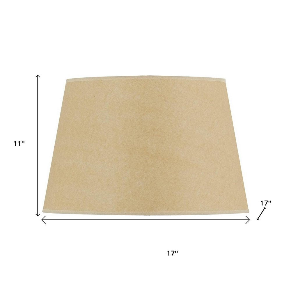 Tan Linen Plain Drum Lamp Shade HomeRoots