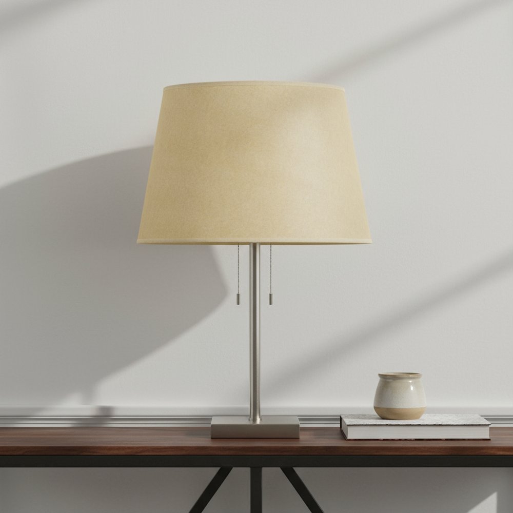 Tan Linen Plain Drum Lamp Shade HomeRoots