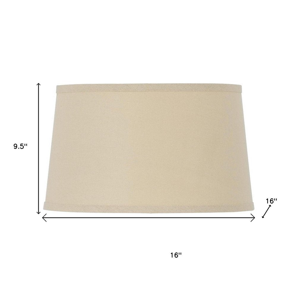 Tan Linen Drum Lamp Shade HomeRoots