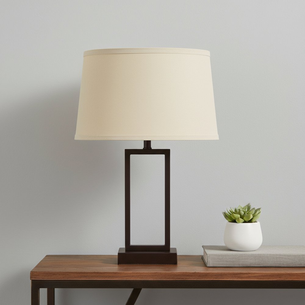 Tan Linen Drum Lamp Shade HomeRoots