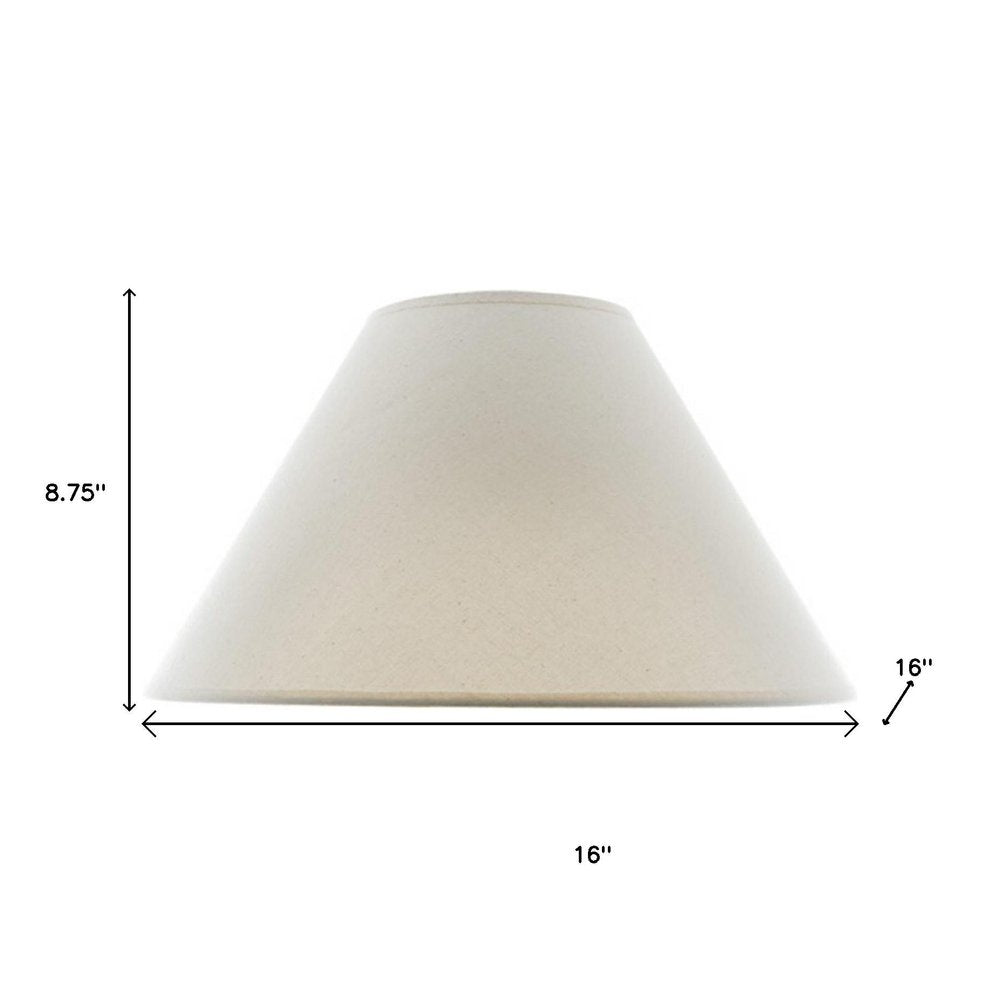 Off White Linen Plain Empire Lamp Shade HomeRoots