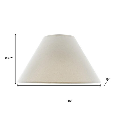 Off White Linen Plain Empire Lamp Shade HomeRoots