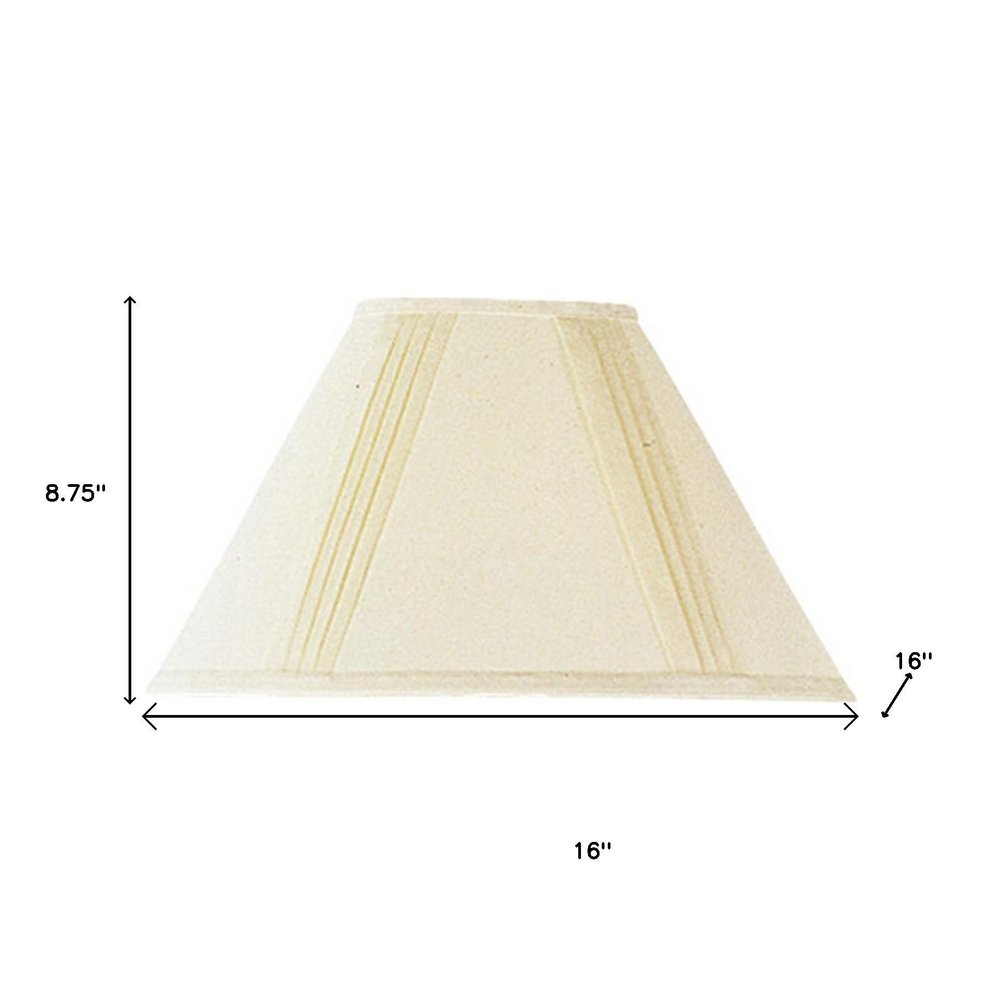 Off White Linen Pleated Empire Lamp Shade HomeRoots
