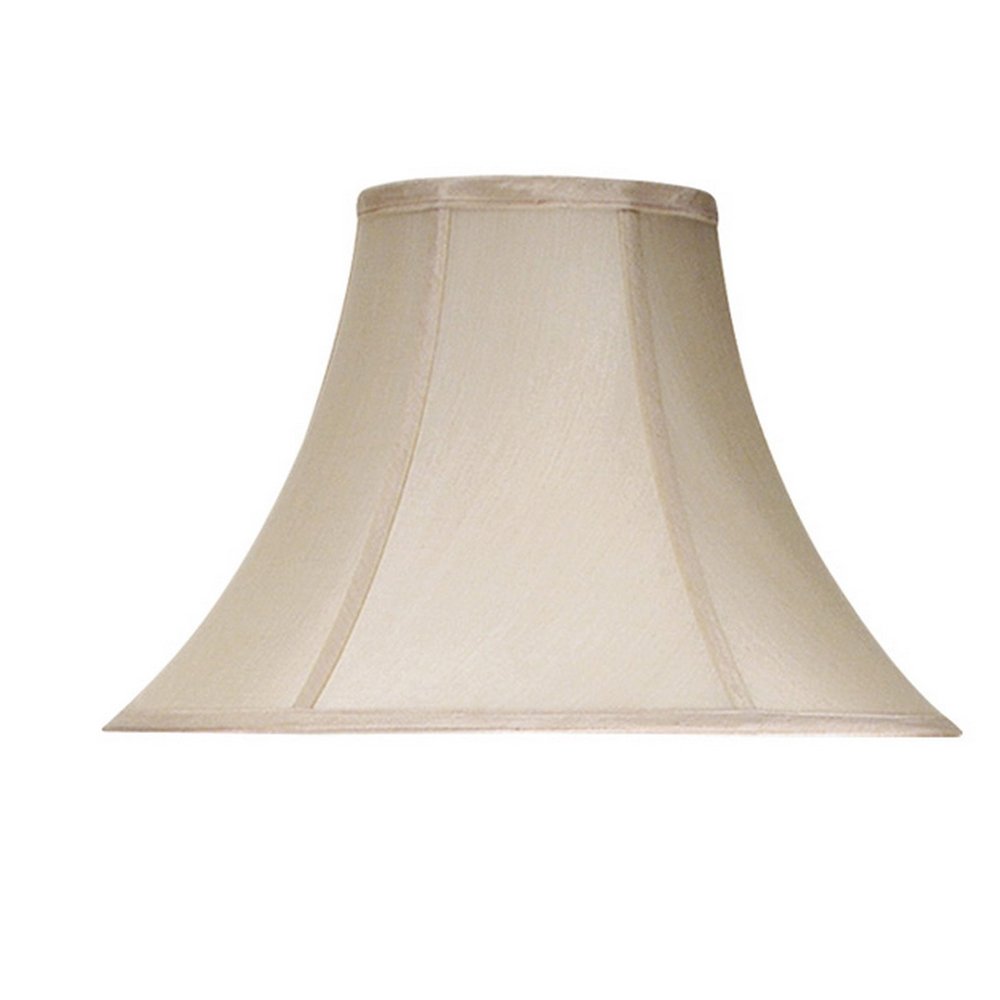 Pearl Silk Piped Bell Lamp Shade HomeRoots
