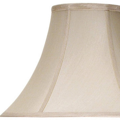 Pearl Silk Piped Bell Lamp Shade HomeRoots