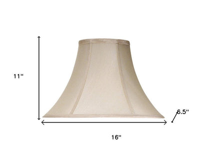 Pearl Silk Piped Bell Lamp Shade HomeRoots