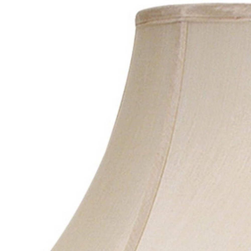 Pearl Silk Piped Bell Lamp Shade HomeRoots
