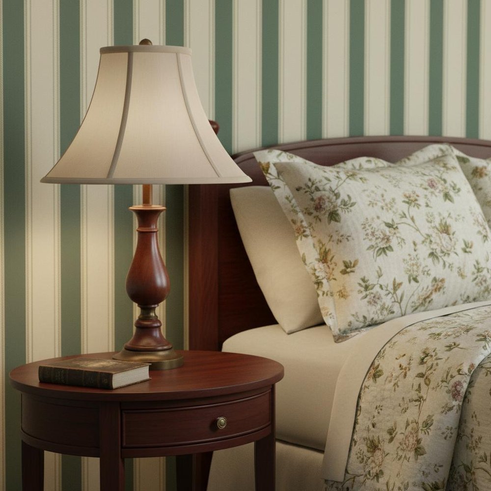 Pearl Silk Piped Bell Lamp Shade HomeRoots