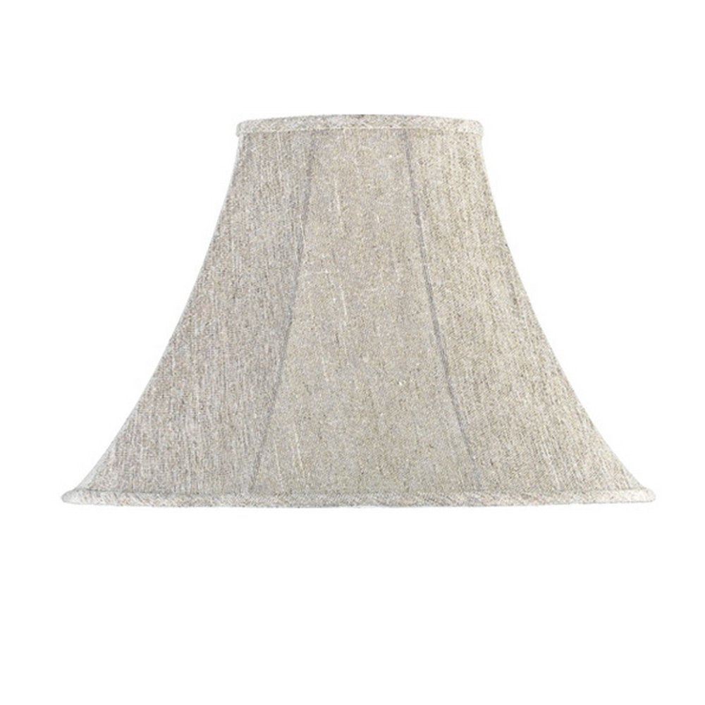 Light Gray Linen Plain Bell Lamp Shade HomeRoots