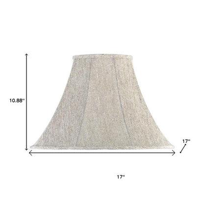 Light Gray Linen Plain Bell Lamp Shade HomeRoots