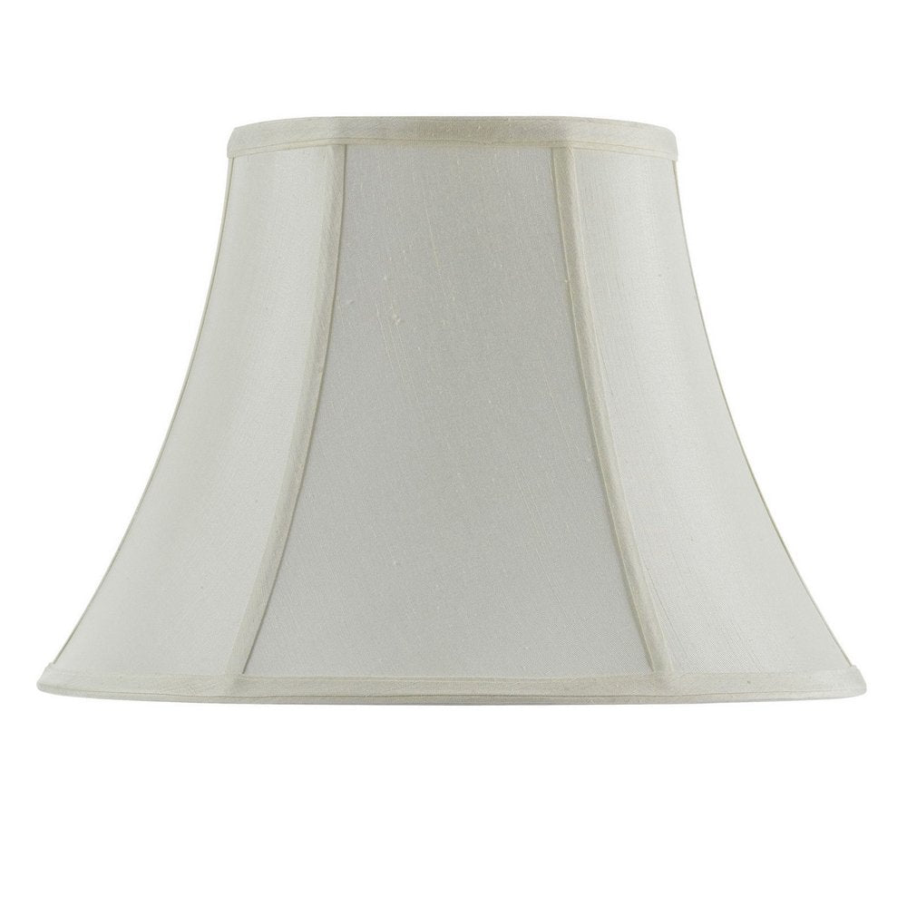 Eggshell Linen Piped Bell Lamp Shade HomeRoots