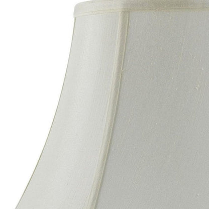 Eggshell Linen Piped Bell Lamp Shade HomeRoots