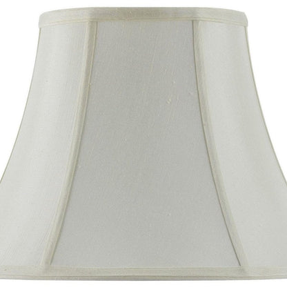 Eggshell Linen Piped Bell Lamp Shade HomeRoots