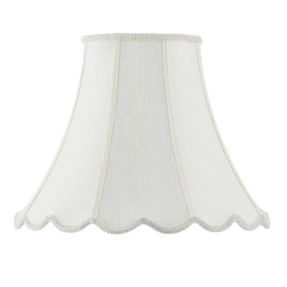 Eggshell Linen Piped Bell Lamp Shade HomeRoots