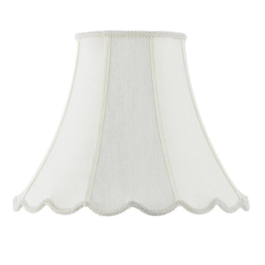Eggshell Linen Piped Bell Lamp Shade HomeRoots