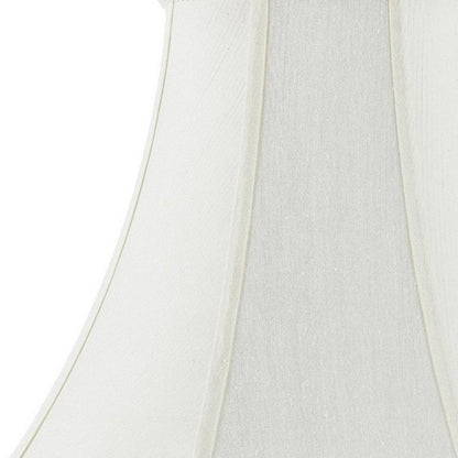 Eggshell Linen Piped Bell Lamp Shade HomeRoots
