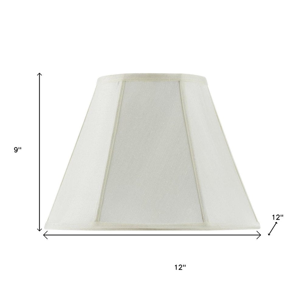 Eggshell Linen Piped Empire Lamp Shade HomeRoots
