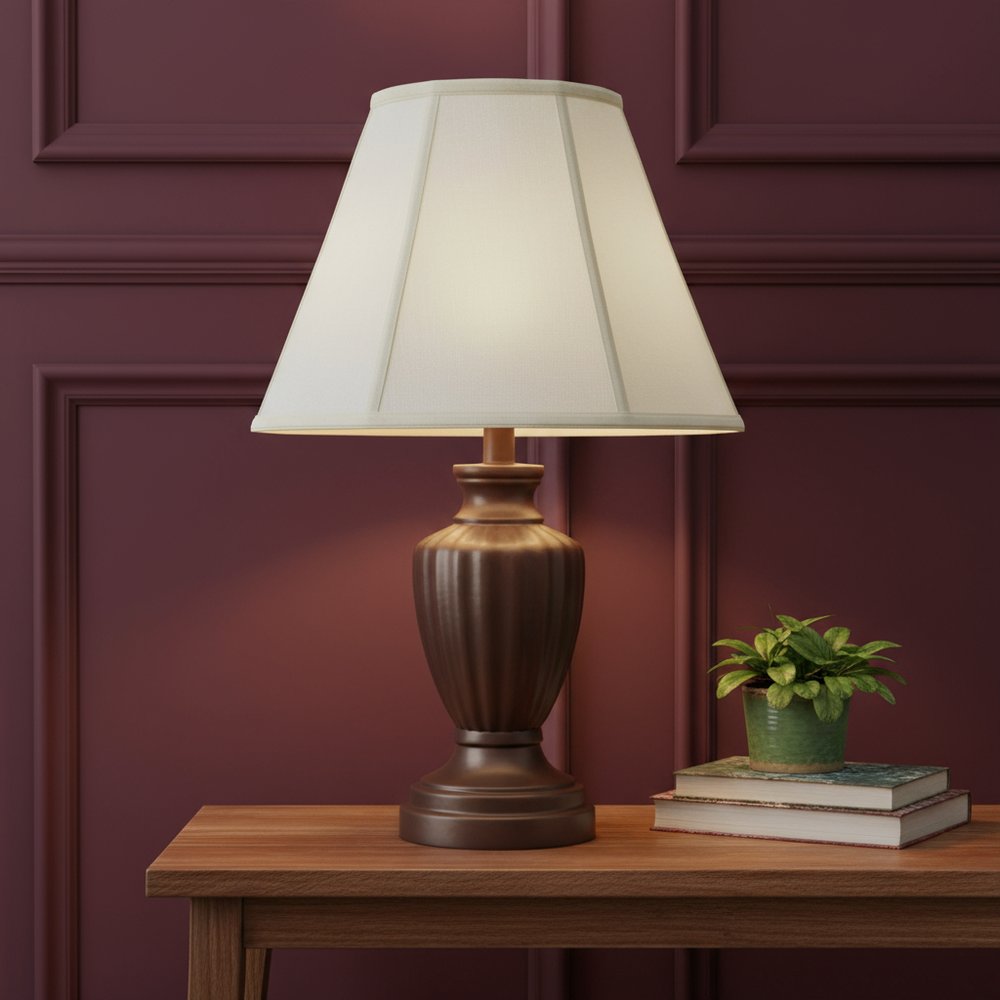 Eggshell Linen Piped Empire Lamp Shade HomeRoots