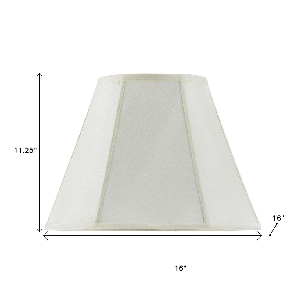 Eggshell Linen Piped Empire Lamp Shade HomeRoots