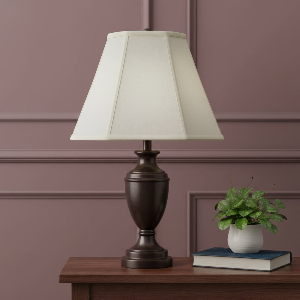 Eggshell Linen Piped Empire Lamp Shade HomeRoots