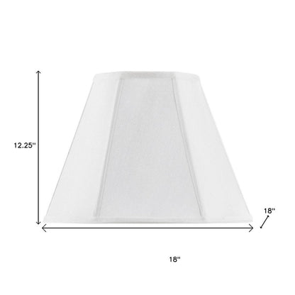 White Linen Piped Empire Lamp Shade HomeRoots